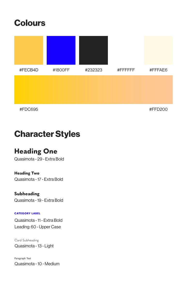 Designed policy dashboard
