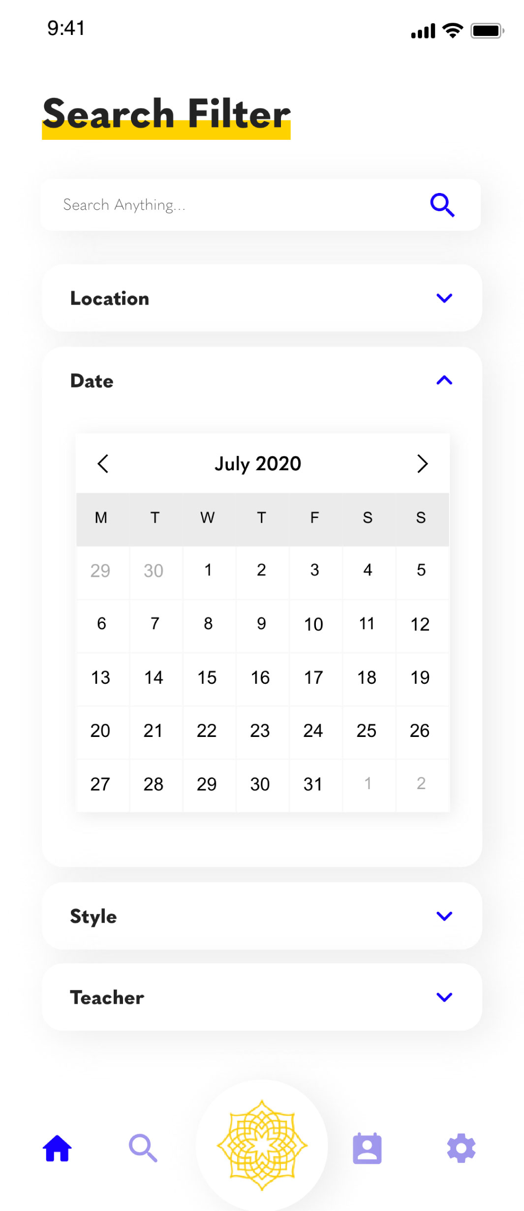 Designed policy dashboard